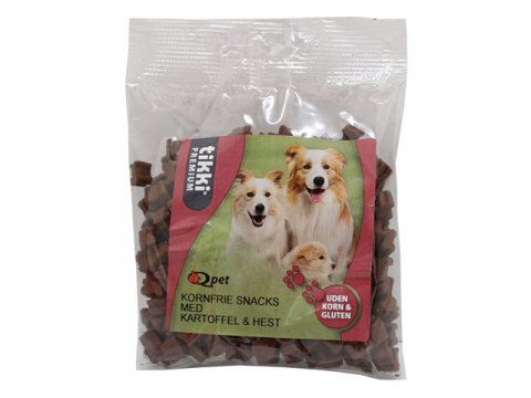 Tikki med kartoffel og hest