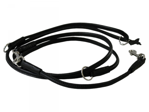 Collar rundsyet lder dressurline - Sort