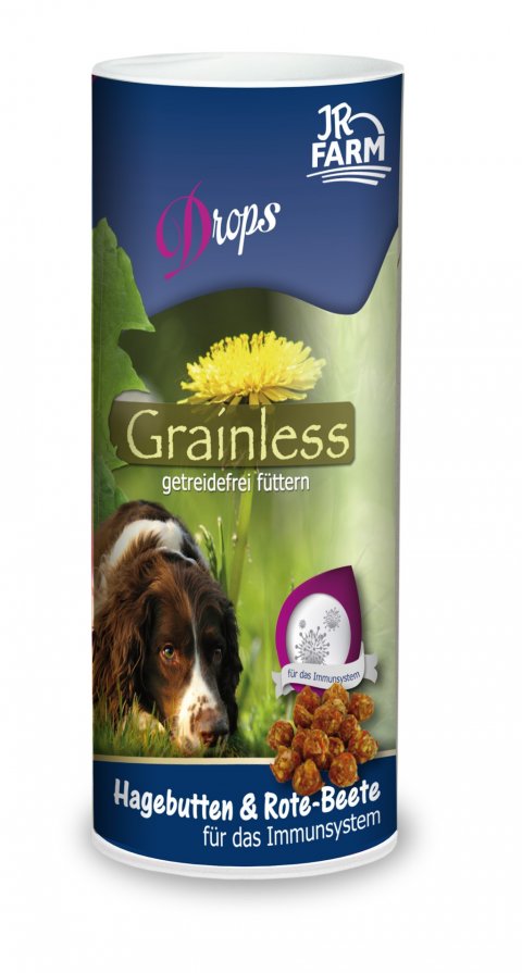 JR Farm Dog - Grainless drops med hyben og rdbede